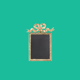 Small brass frame with ribbon