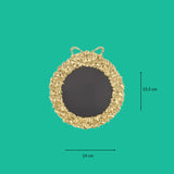 Sissi brass frame with roses garland