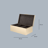 Treasure brass jewelry box with compartments