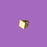Square-shaped Betty Boop Brass light yellow Ring, made from high-quality brass