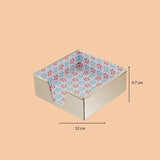 Brass square napkin holder small