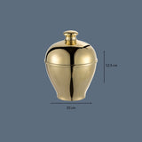 Brass piggy bank medium