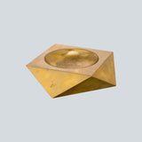 Posacenere geometrico Brucaliffo in ottone