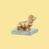 Bassotto Nana fermacarte in ottone
