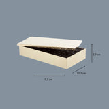 Scatola rettangolare grande in ottone Treasure