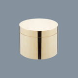 Scatola Treasure rotonda in ottone piccola