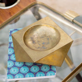 Brucaliffo geometrical brass ashtray