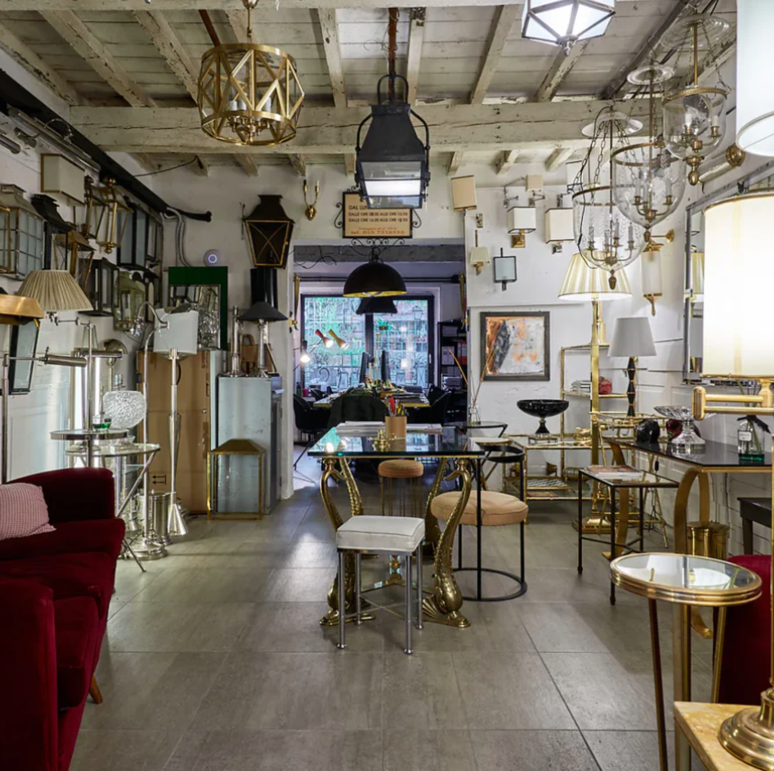 Show room and office of the Signature gift which is a part of the Il Bronzetto company.