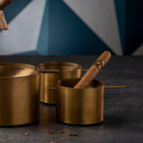 Brucaliffo brass tilting ashtray small