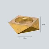 Brucaliffo geometrical brass ashtray