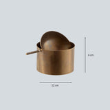 Brucaliffo brass tilting ashtray large