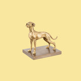 Nana hunting dog brass press papier