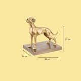 Nana hunting dog brass press papier