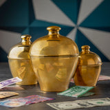 Brass piggy bank large