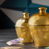 Brass piggy bank medium