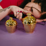 Brass piggy bank medium