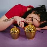 Brass piggy bank small
