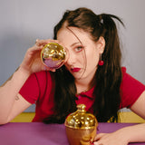 Brass piggy bank small