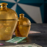 Brass piggy bank small
