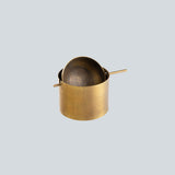 Brucaliffo brass tilting ashtray small