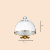 Large brass cake stand