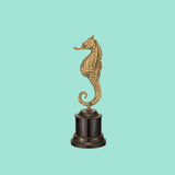 Decorative brass seahorse