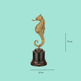 Decorative brass seahorse