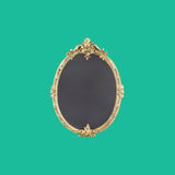 Sissi oval brass frame