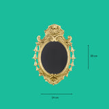 Sissi oval brass frame with shell