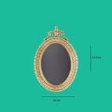 Sissi oval brass frame with decorations