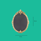 Sissi oval brass frame