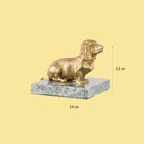 Nana brass basset press papier
