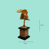 Arthur brass helm with brown marble