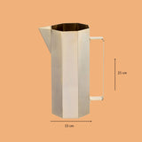 Brass hexagonal jug