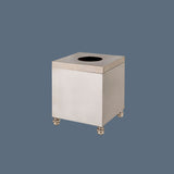 Square brass kleenex box with support