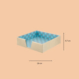 Brass square napkin holder medium