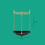 Natural brass umbrella stand