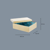 Treasure brass rectangular box small