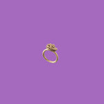 Handmade by KiaraLN, this brass hedgehog ring combines whimsy and elegance