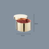 Treasure brass round box small