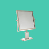 Chrome tabletop mirror large