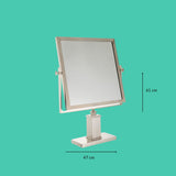 Chrome tabletop mirror large